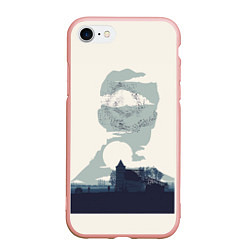 Чехол iPhone 7/8 матовый Настоящий детектив, цвет: 3D-светло-розовый