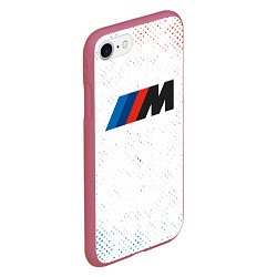 Чехол iPhone 7/8 матовый BMW БМВ, цвет: 3D-малиновый — фото 2