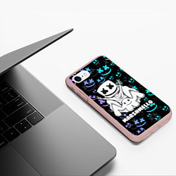 Чехол iPhone 7/8 матовый MARSHMELLO, цвет: 3D-светло-розовый — фото 2