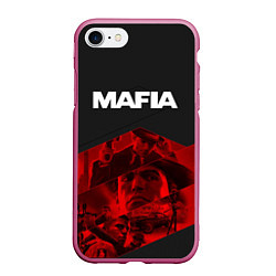 Чехол iPhone 7/8 матовый Mafia, цвет: 3D-малиновый