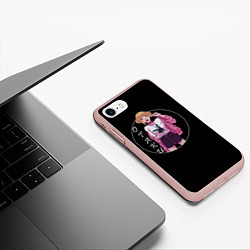 Чехол iPhone 7/8 матовый Toga Otaku, цвет: 3D-светло-розовый — фото 2