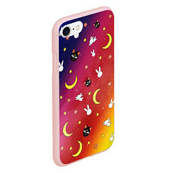 Чехол iPhone 7/8 матовый SAILOR MOON, цвет: 3D-светло-розовый — фото 2