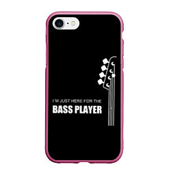 Чехол iPhone 7/8 матовый BASS PLAYER GUITAR