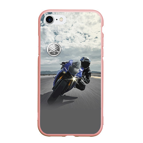 Чехол iPhone 7/8 матовый Yamaha / 3D-Светло-розовый – фото 1