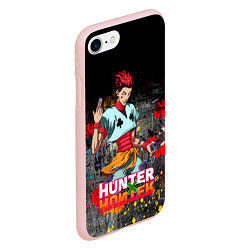 Чехол iPhone 7/8 матовый Хисока Hunter x Hunter, цвет: 3D-светло-розовый — фото 2
