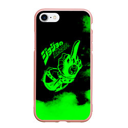 Чехол iPhone 7/8 матовый JoJo Bizarre Adventure, цвет: 3D-светло-розовый