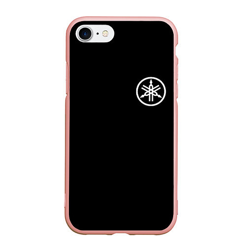 Чехол iPhone 7/8 матовый Yamaha на спине / 3D-Светло-розовый – фото 1