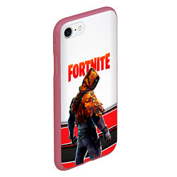 Чехол iPhone 7/8 матовый FORTNITE GAME, цвет: 3D-малиновый — фото 2