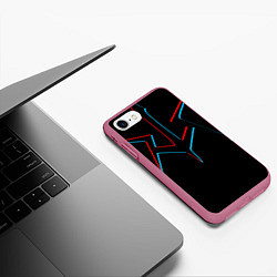 Чехол iPhone 7/8 матовый CODE GEASS, цвет: 3D-малиновый — фото 2