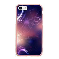 Чехол iPhone 7/8 матовый Абстракция, цвет: 3D-светло-розовый