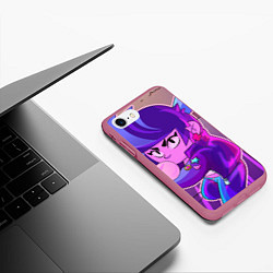 Чехол iPhone 7/8 матовый Биби, цвет: 3D-малиновый — фото 2