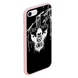 Чехол iPhone 7/8 матовый Death Note, цвет: 3D-светло-розовый — фото 2