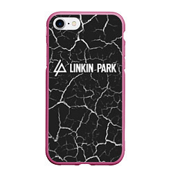 Чехол iPhone 7/8 матовый LINKIN PARK ЛИНКИН ПАРК, цвет: 3D-малиновый