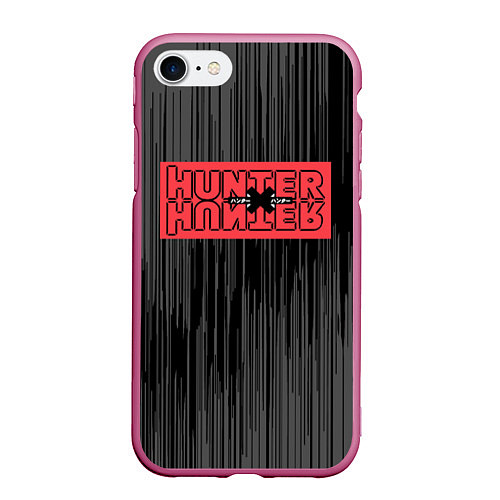 Чехол iPhone 7/8 матовый Hunter x Hunter / 3D-Малиновый – фото 1