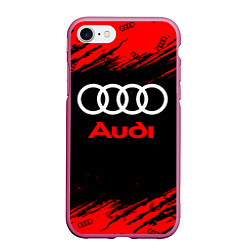 Чехол iPhone 7/8 матовый AUDI АУДИ