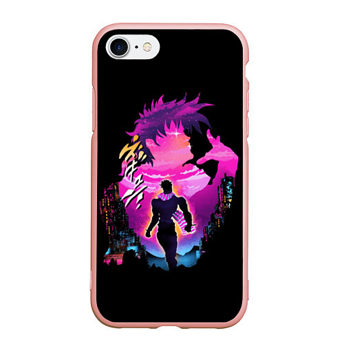 Чехол iPhone 7/8 матовый JoJo’s Bizarre Adventure / 3D-Светло-розовый – фото 1