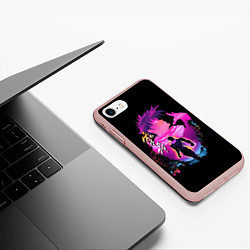 Чехол iPhone 7/8 матовый JoJo’s Bizarre Adventure, цвет: 3D-светло-розовый — фото 2