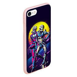 Чехол iPhone 7/8 матовый JoJo’s Bizarre Adventure, цвет: 3D-светло-розовый — фото 2
