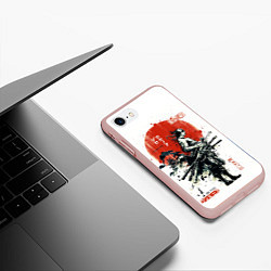 Чехол iPhone 7/8 матовый ONE PIECE ZOHO SAMURAI, цвет: 3D-светло-розовый — фото 2