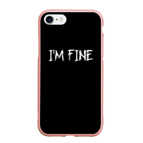 Чехол iPhone 7/8 матовый Im Fine / 3D-Светло-розовый – фото 1