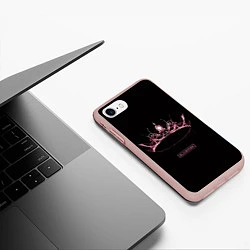 Чехол iPhone 7/8 матовый BLACKPINK- The Album, цвет: 3D-светло-розовый — фото 2