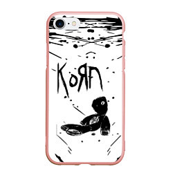 Чехол iPhone 7/8 матовый Korn, цвет: 3D-светло-розовый