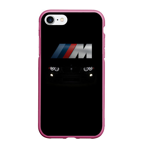 Чехол iPhone 7/8 матовый BMW M / 3D-Малиновый – фото 1