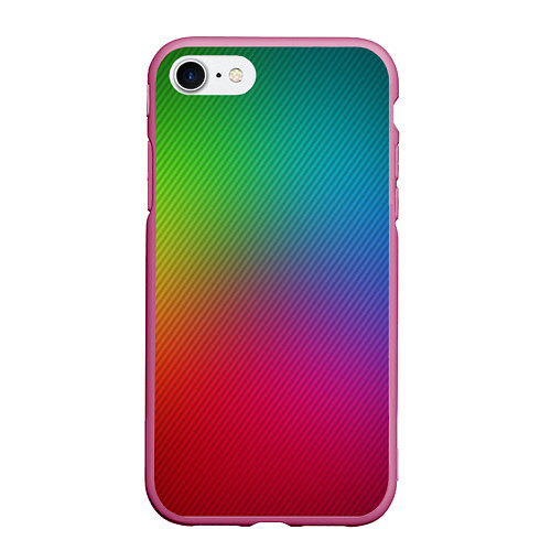 Чехол iPhone 7/8 матовый Смешанные матовые цвета / 3D-Малиновый – фото 1