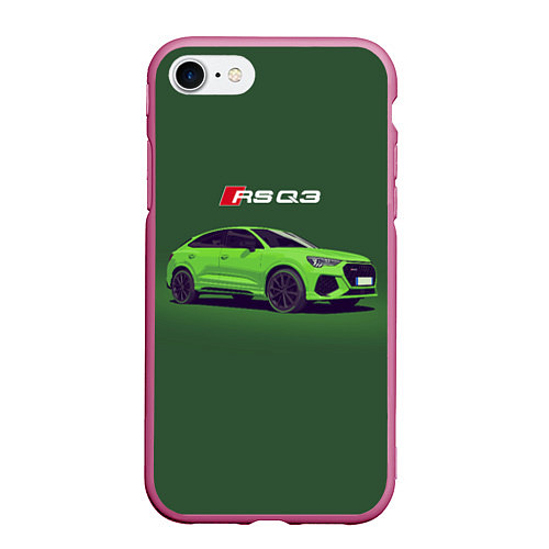 Чехол iPhone 7/8 матовый AUDI RS Q3 Z / 3D-Малиновый – фото 1