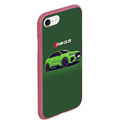 Чехол iPhone 7/8 матовый AUDI RS Q3 Z, цвет: 3D-малиновый — фото 2