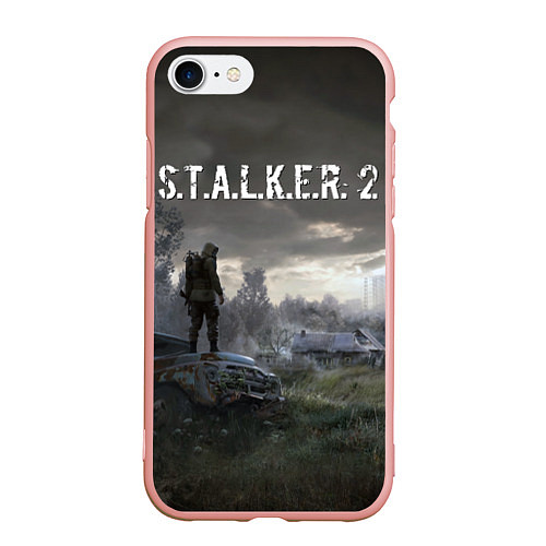 Чехол iPhone 7/8 матовый STALKER 2 / 3D-Светло-розовый – фото 1