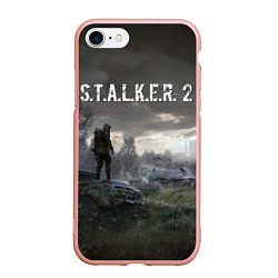 Чехол iPhone 7/8 матовый STALKER 2, цвет: 3D-светло-розовый