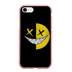 Чехол iPhone 7/8 матовый SMILE, цвет: 3D-светло-розовый