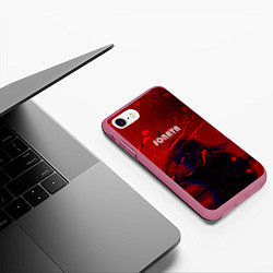 Чехол iPhone 7/8 матовый SONATA, цвет: 3D-малиновый — фото 2