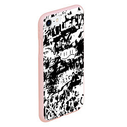 Чехол iPhone 7/8 матовый Graffiti, цвет: 3D-светло-розовый — фото 2