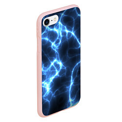 Чехол iPhone 7/8 матовый Электро, цвет: 3D-светло-розовый — фото 2