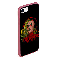 Чехол iPhone 7/8 матовый Ведьма, цвет: 3D-малиновый — фото 2