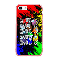 Чехол iPhone 7/8 матовый AMONG US, цвет: 3D-баблгам