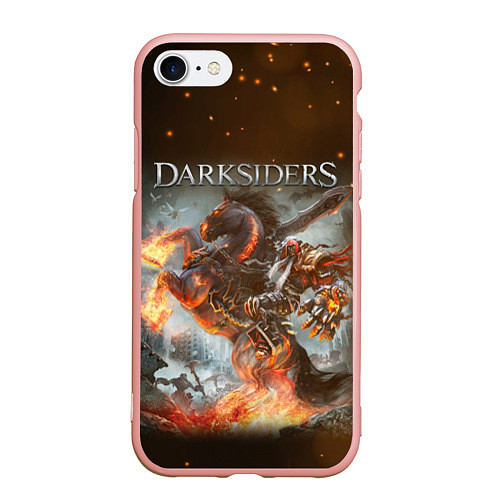 Чехол iPhone 7/8 матовый Darksiders Z / 3D-Светло-розовый – фото 1