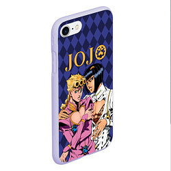 Чехол iPhone 7/8 матовый JOJO, цвет: 3D-светло-сиреневый — фото 2