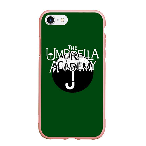 Чехол iPhone 7/8 матовый Umbrella academy / 3D-Светло-розовый – фото 1