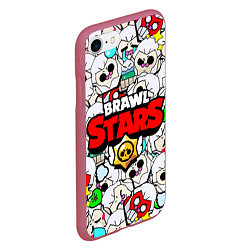 Чехол iPhone 7/8 матовый BRAWL STARS BYRON, цвет: 3D-малиновый — фото 2