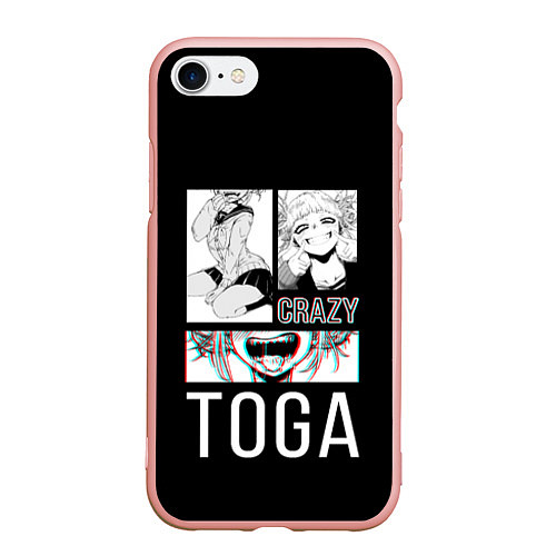 Чехол iPhone 7/8 матовый Toga Crazy / 3D-Светло-розовый – фото 1