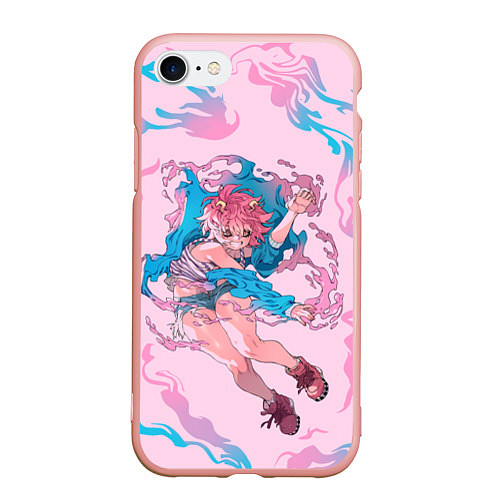 Чехол iPhone 7/8 матовый Ashido Mina / 3D-Светло-розовый – фото 1