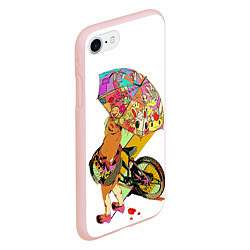Чехол iPhone 7/8 матовый Химико Тога Геройская академия, цвет: 3D-светло-розовый — фото 2