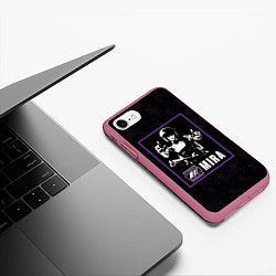 Чехол iPhone 7/8 матовый Mira, цвет: 3D-малиновый — фото 2
