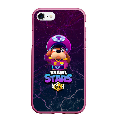 Чехол iPhone 7/8 матовый Brawl Stars - Colonel Ruffs / 3D-Малиновый – фото 1