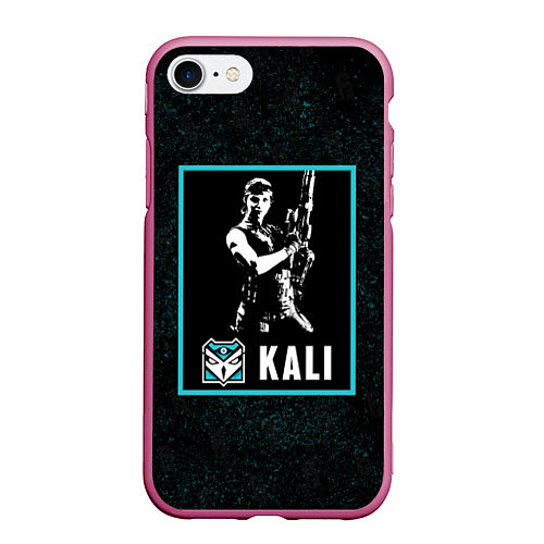 Чехол iPhone 7/8 матовый Kali / 3D-Малиновый – фото 1