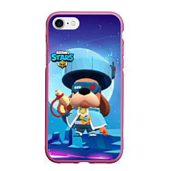 Чехол iPhone 7/8 матовый Генерал Гавс brawl stars, цвет: 3D-малиновый