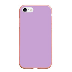 Чехол iPhone 7/8 матовый Глициниевый цвет без рисунка, цвет: 3D-светло-розовый